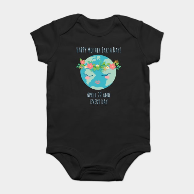 Mother Earth Day T-Shirt Gift for Earth Day Baby Bodysuit by creative